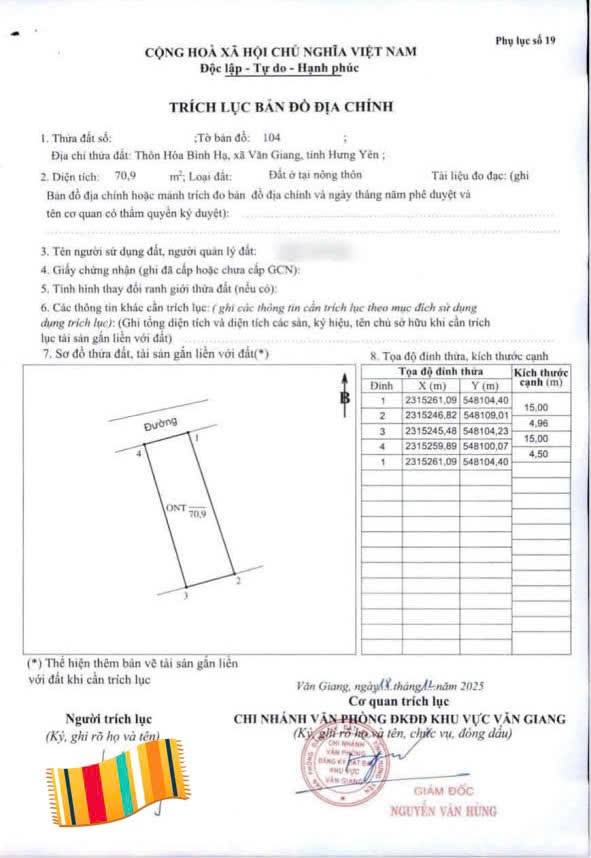 Đất nền Tân Tiến, Văn Giang 71.5m² - Vị trí đắc địa, đầu tư siêu lợi nhuận!