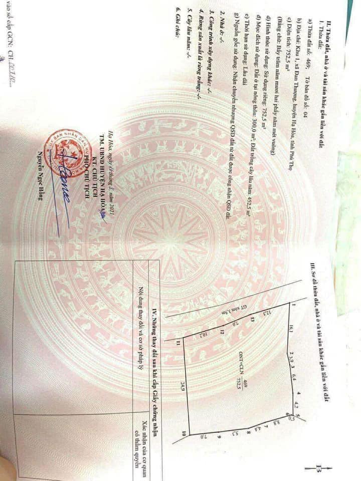 Đất nền tại xã Đan Thượng, Hạ Hòa 1000m² - Cơ hội đầu tư tuyệt vời!