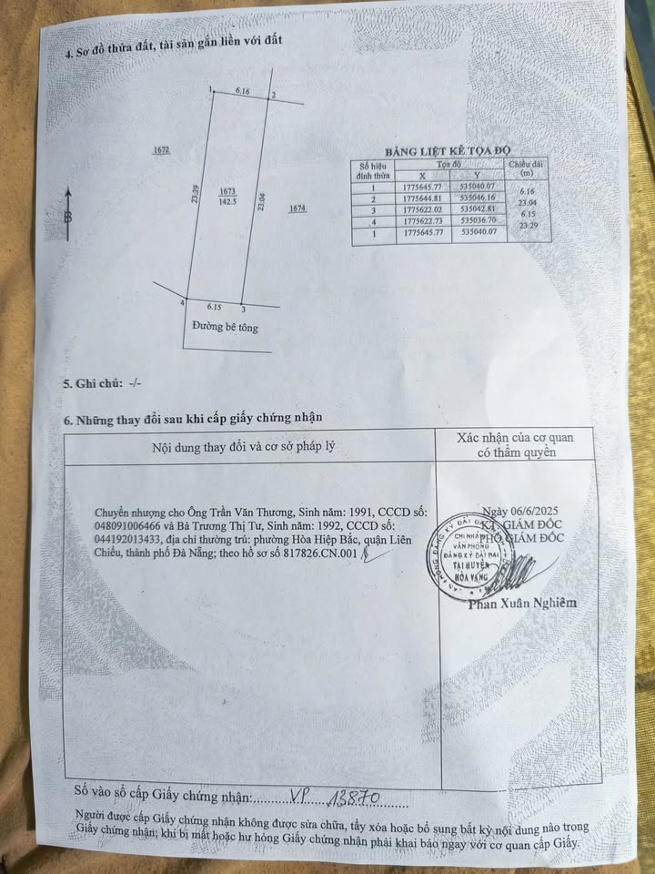 Đất nền Hòa Ninh Đà Nẵng 142m² giá 1.1 tỷ - Cơ hội đầu tư tuyệt vời!