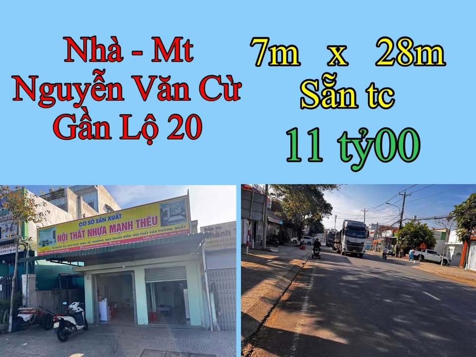 Nhà cấp 4 mặt tiền Nguyễn Văn Cừ, Bảo Lộc 196m² giá 11 tỷ - Kinh doanh sầm uất!