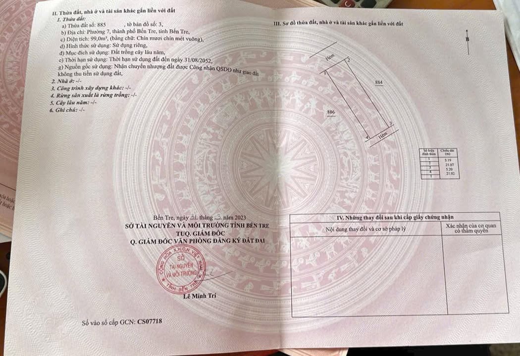 Đất nền Khu dân cư Sao Mai Bến Tre 99m² chỉ 1.55 tỷ - Đầu tư sinh lời ngay!