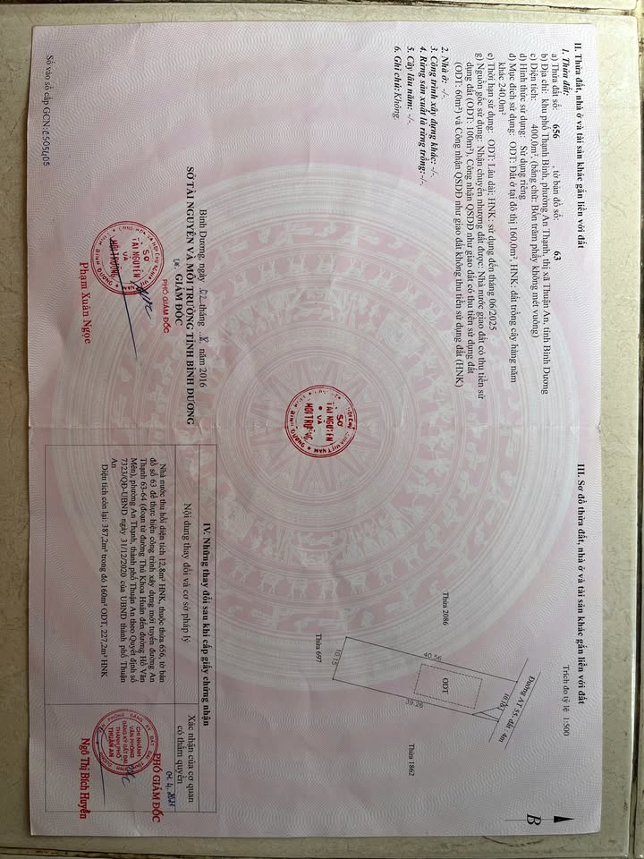 Đất nền chợ Búng, Bình Dương 400m² giá 9.2 tỷ - Đường ô tô tải, sổ đỏ chính chủ!