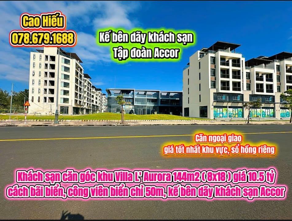 Townhouse Villa L' Aurora Tuy Hòa 144m² giá 10.5 tỷ - Bên bờ biển tuyệt đẹp!