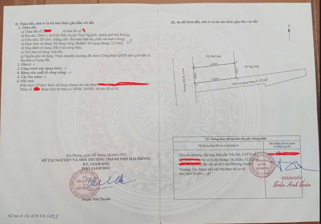 Đất nền góc tại phường Thiên Hương, Thủy Nguyên 80m² giá 2 tỷ - Cơ hội đầu tư hấp dẫn!