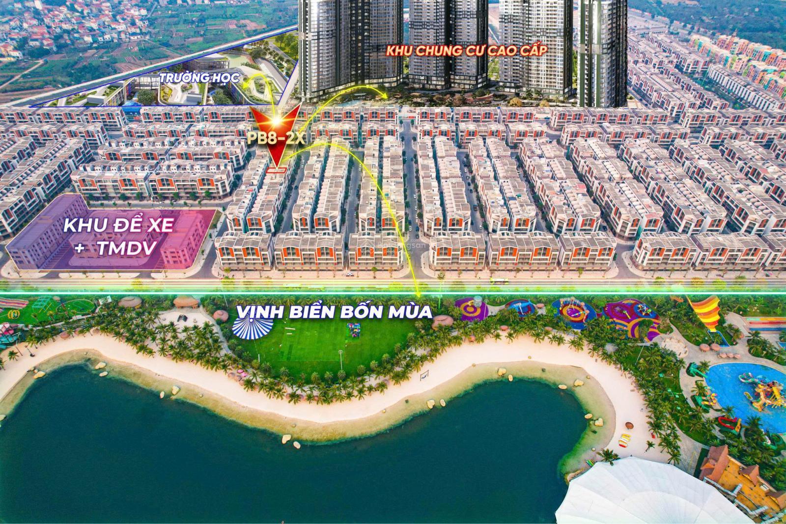 Bán căn liền kề Phố Biển 85m2 gần Vịnh biển bốn mùa giá tốt nhất thị trường hơn 12 tỷ