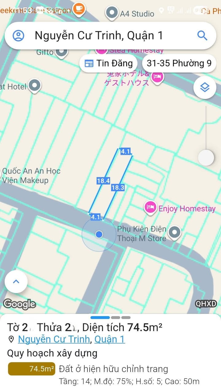 FrontHouse Nguyễn Trãi Quận 1 75m² giá 18 tỷ - Cơ hội hiếm có tại trung tâm!