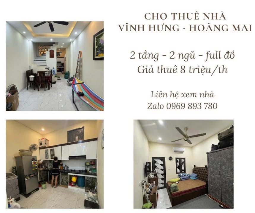 Nhà cho thuê Vĩnh Hưng, Hoàng Mai - Gần Đại học Mở - Kinh doanh thuận lợi!