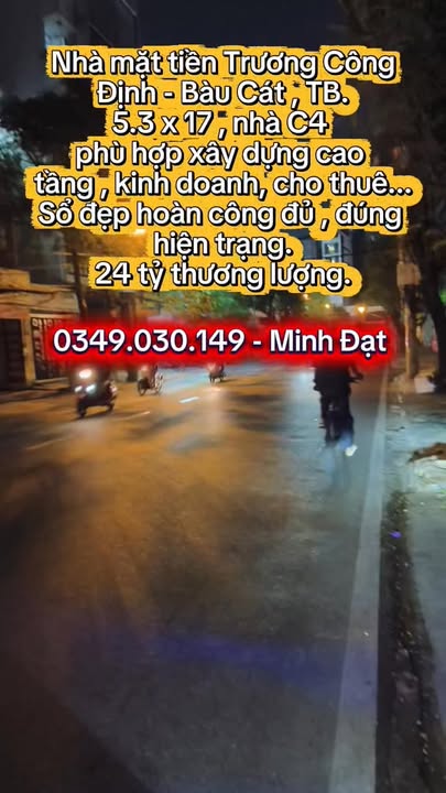 Nhà mặt tiền Trương Công Định, Tân Bình 90m² giá 24 tỷ - Đầu tư sinh lời vượt trội!