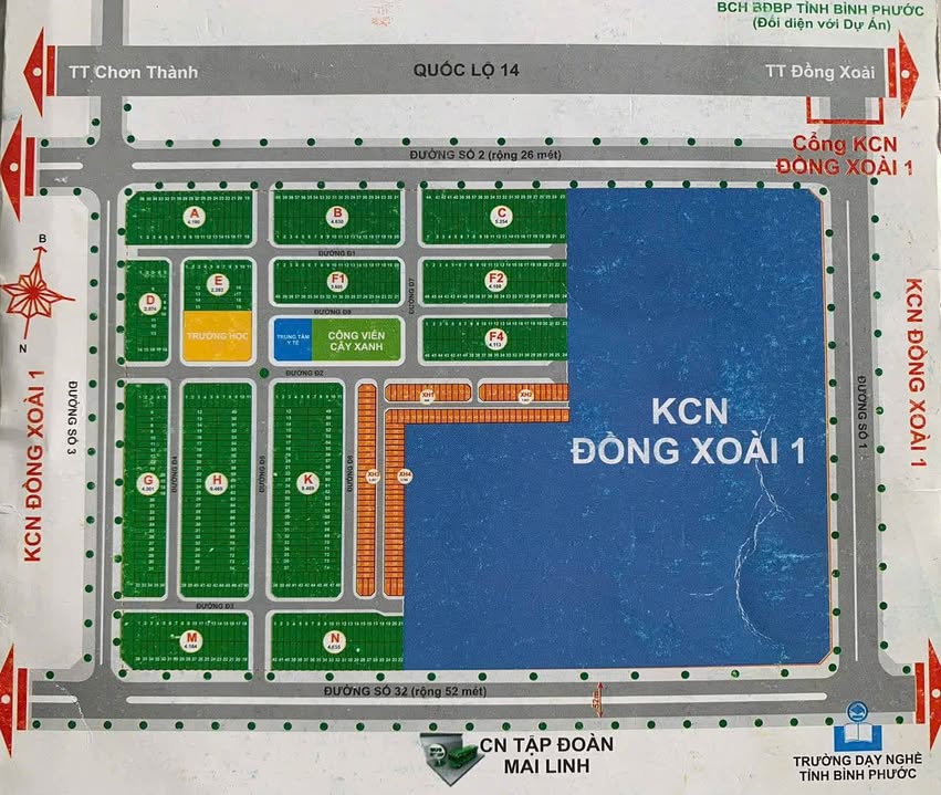 Đất nền Đồng Xoài 137m² giá chỉ từ 580 triệu - Đầu tư sinh lời ngay!