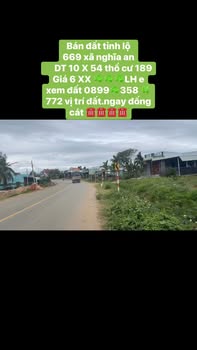 Đất thổ cư Thôn 1, Xã Nghĩa An, 540m² giá 600 triệu - Đầu tư sinh lời ngay!