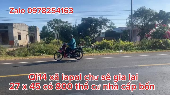 Đất thổ cư 1215m² tại QL 14, xã Ia Pal, huyện Chư Sê - Giá chỉ 234 triệu!