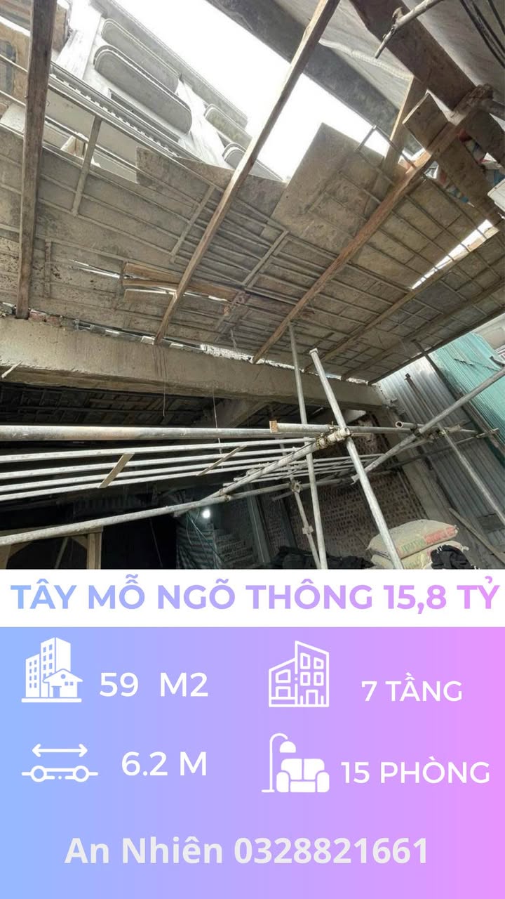 Nhà phố Tây Mỗ, 59m² giá 15.8 tỷ - Đầu tư sinh lời ổn định!