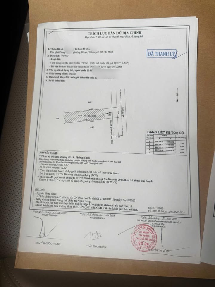 Cặp đất tại ngã 3 Ông Xã, Dĩ An 80m² giá 3.25 tỷ - Cơ hội đầu tư hấp dẫn!