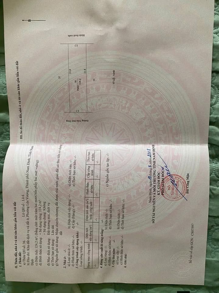 Đất nền mặt đường Trần Duệ Tông, Nam Định 124.2m² giá 4.722 tỷ - Cơ hội đầu tư hấp dẫn!