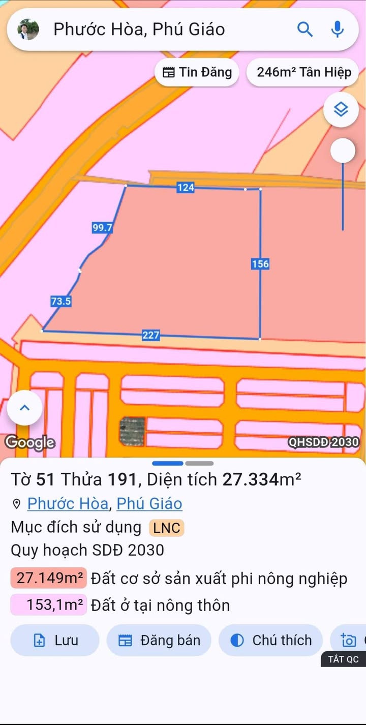 Kho xưởng Phước Hòa, Phú Giáo, Bình Dương 2,7ha - Mặt tiền 124m, điện 3 pha sẵn sàng!
