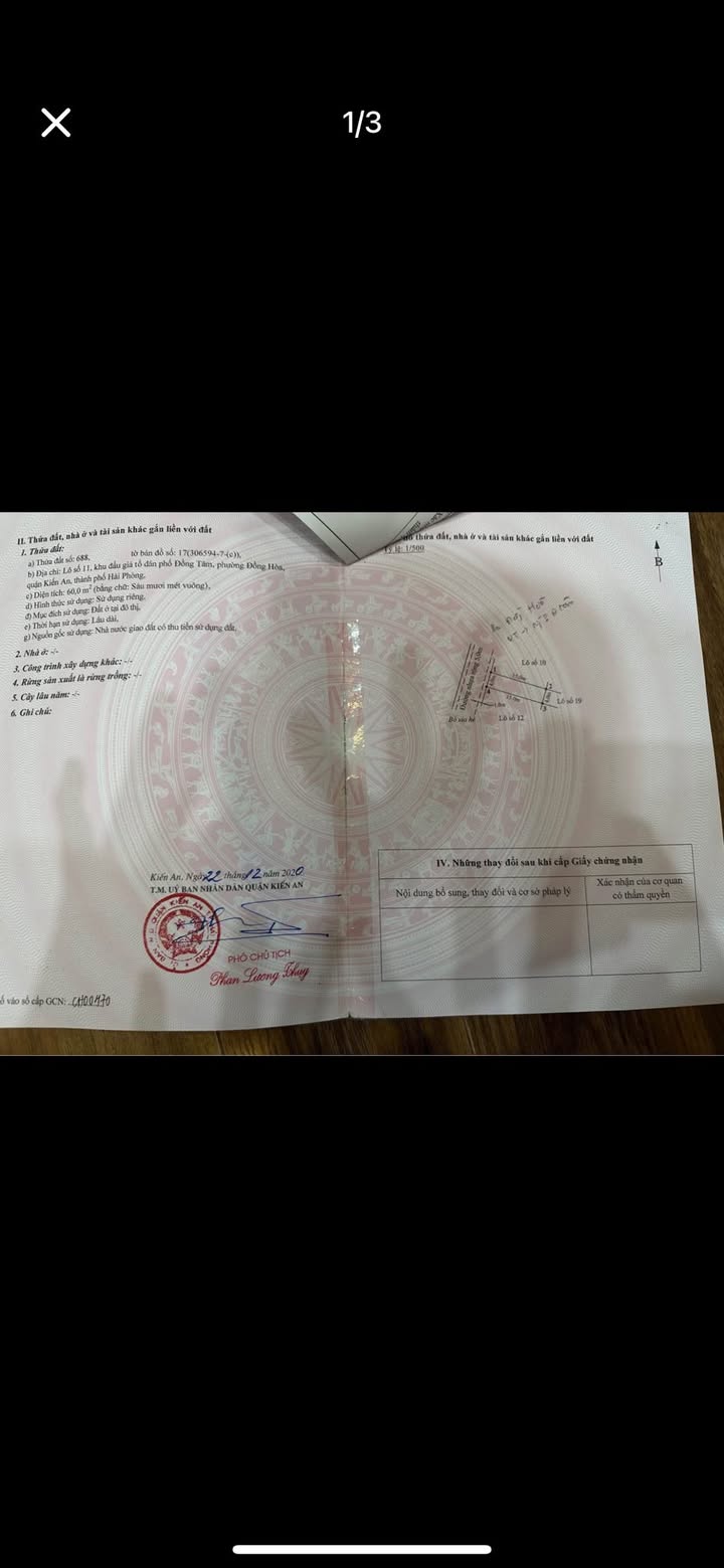 Bán đất đấu giá ngõ 244 Đồng Hoà Kiến An 60m² giá 2.75 tỷ - Cơ hội đầu tư hấp dẫn!