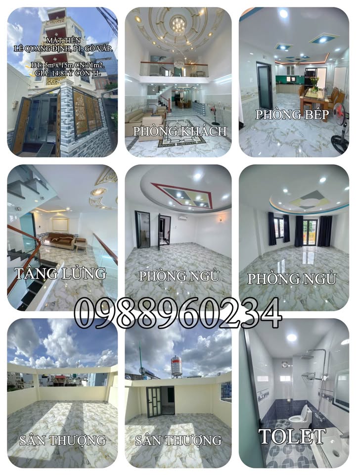 Bán nhà mặt tiền Lê Quang Định, Gò Vấp, 71m² - Kinh doanh thuận lợi!