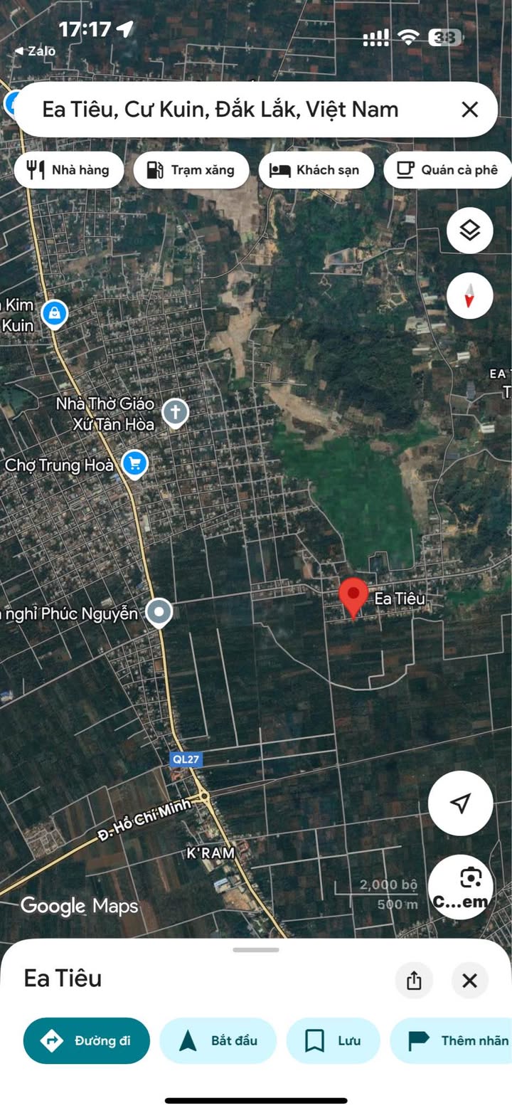 Đất nền Cư Kuin Đắk Lắk 176m² giá 550 triệu - Sổ đỏ chính chủ, xây dựng tự do!