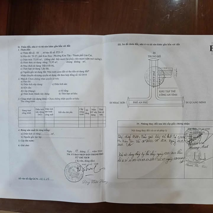 Nhà 5 tầng phố Kim Hoa, Lào Cai 73.95m² giá 5 tỷ - Đối diện trường liên cấp!