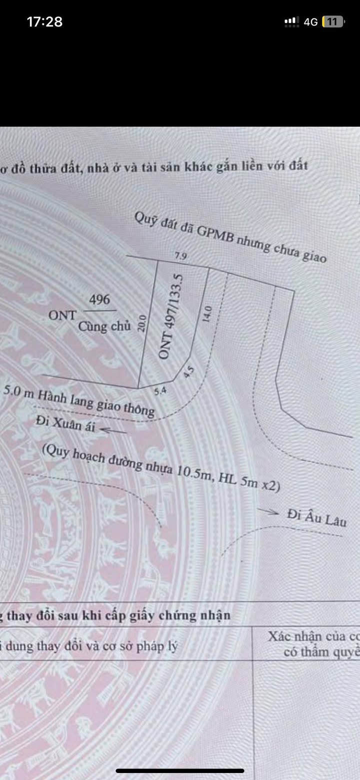 Đất nền Y Can, Trấn Yên 133.5m² giá 1 tỷ - Lô góc 2 mặt thoáng!