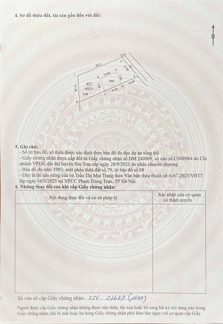 Đất nền 415m² xã Trung Giã, Sóc Sơn - Giá chỉ 5 triệu/m², cơ hội đầu tư tốt!