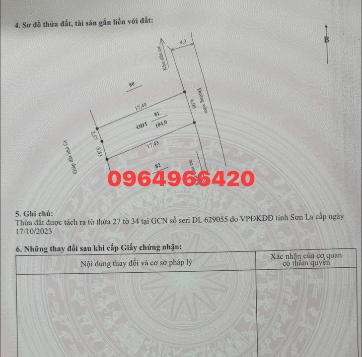 Đất nền Mộc Sơn, Mộc Châu 102m² giá chỉ 1 tỷ - Đầu tư sinh lời ngay!