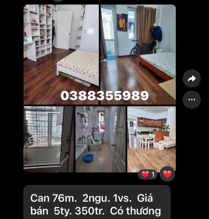 Căn hộ chung cư Phú Thượng 61m² giá 4.35 tỷ - Sổ đỏ chính chủ, vào ở ngay!