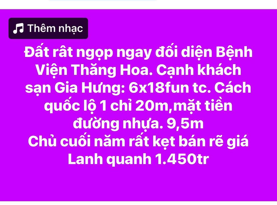 Đất thổ cư 108m² tại Thị Trấn Hà Lam, giá chỉ 1.45 tỷ - Đầu tư sinh lời ngay!