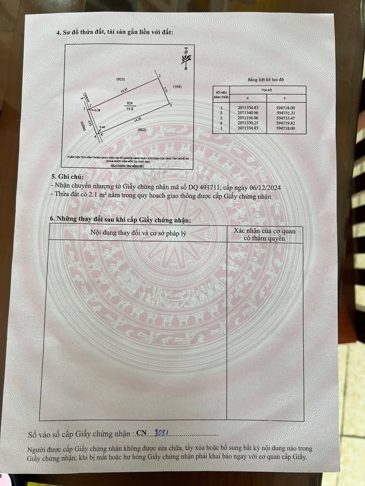 Đất Vinh Hưng 75.8m² giá 2 tỷ - Vị trí đẹp, đầu tư sinh lời!