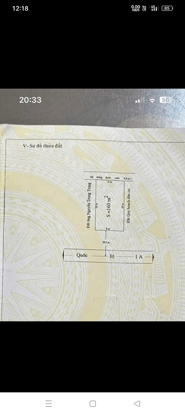 Đất nền mặt tiền Quốc lộ 1A, Cẩm Vịnh, 160m² giá 4 tỷ - Cơ hội đầu tư sinh lời!