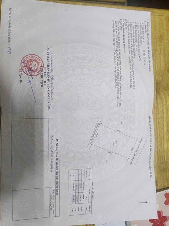 Đất thổ cư Cẩm Minh 288m² giá chỉ 600 triệu - Đầu tư sinh lời ngay!