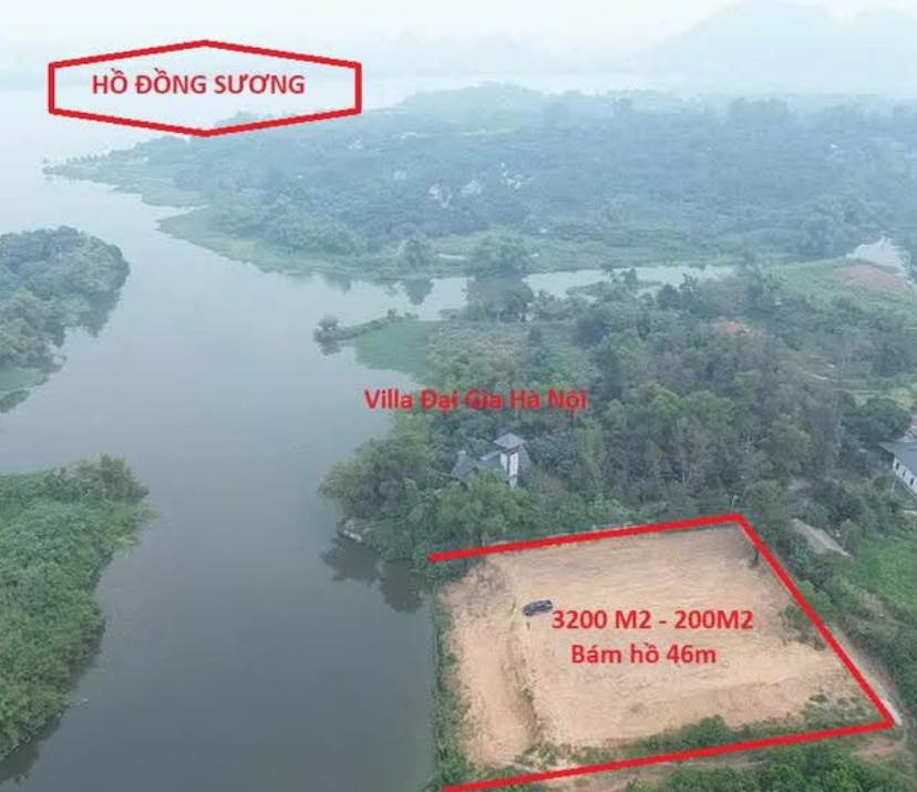 Đất Farm tại Lương Sơn Hòa Bình 3200m² giá thỏa thuận - View hồ tuyệt đẹp!