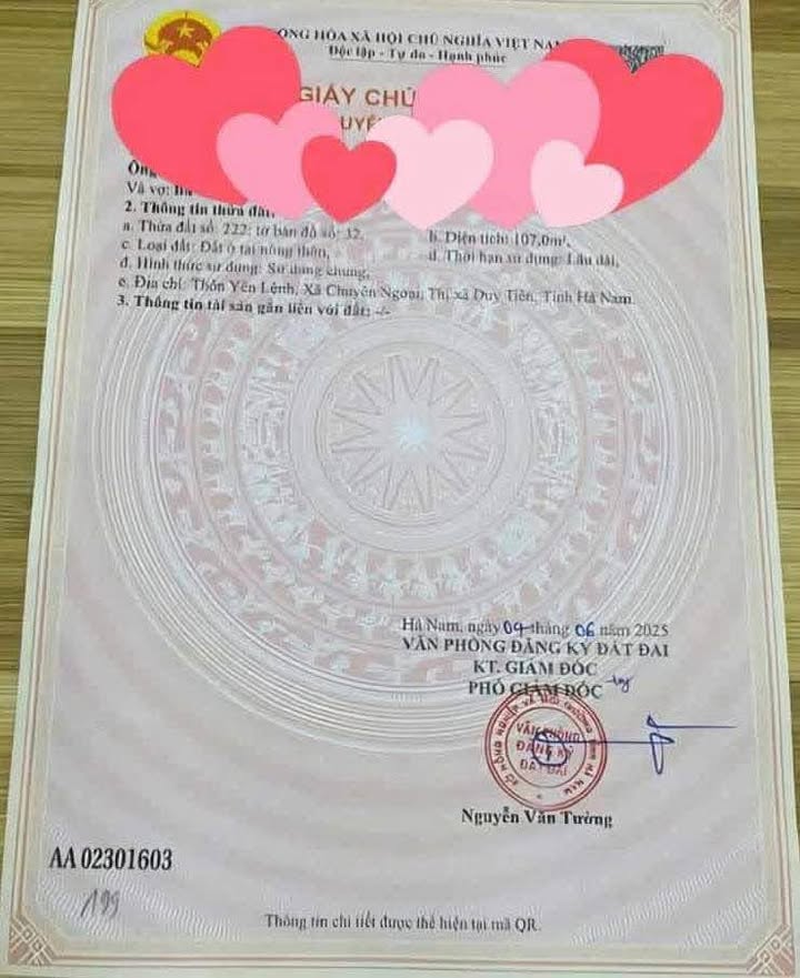 Lô đất Chuyên Ngoại - Duy Tiên 107m² giá 1.4 tỷ - Đầu tư sinh lời ngay!