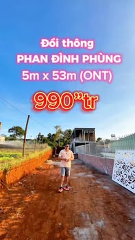Đất nền đồi thông Phan Đình Phùng 265m² giá 990 triệu - Cơ hội đầu tư tuyệt vời!