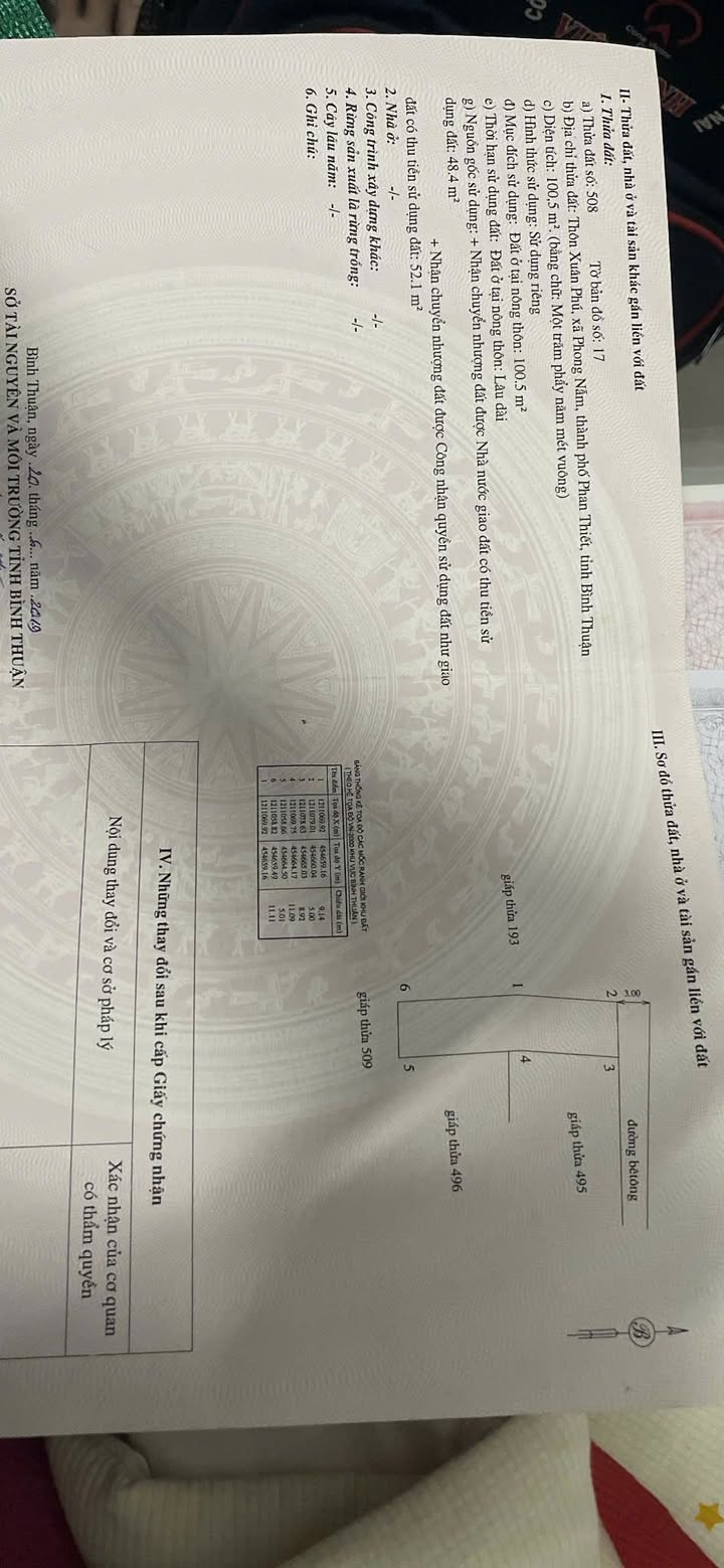 Đất thổ cư Phong Nẫm 100m² giá 880 triệu - Đầu tư sinh lời hấp dẫn!