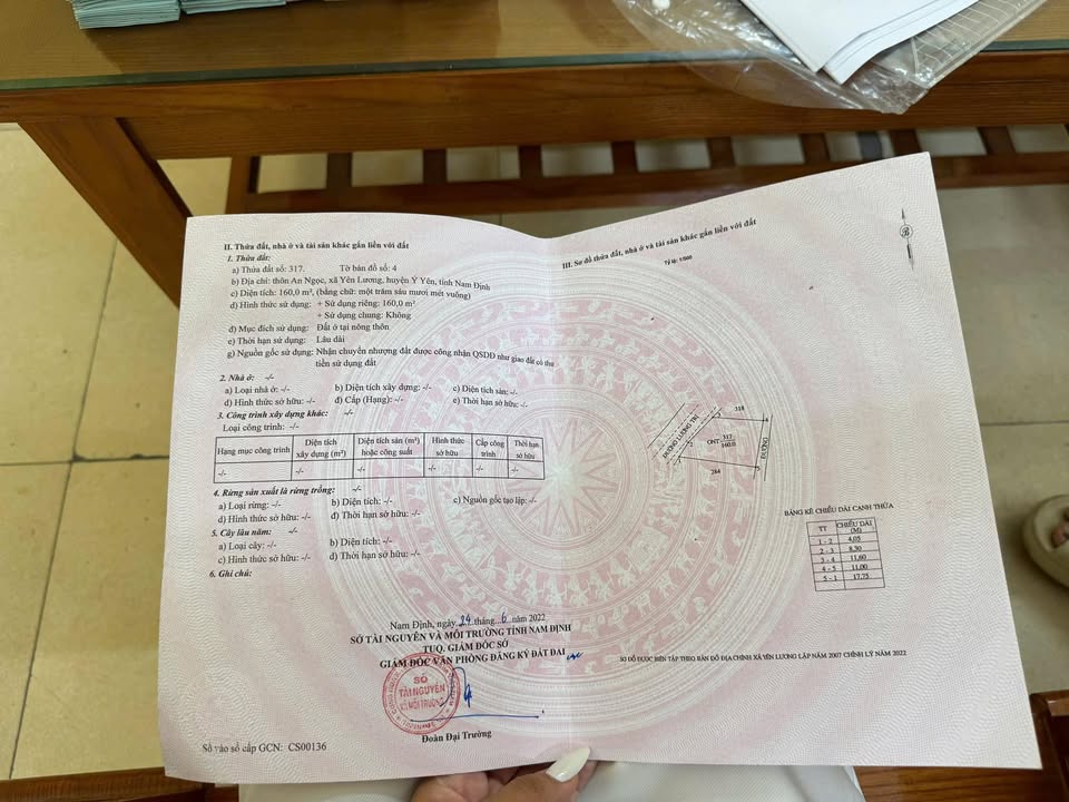 Đất nền Yên Lương Ý Yên 160m² giá 2.55 tỷ - Cần bán gấp, sổ đỏ chính chủ!