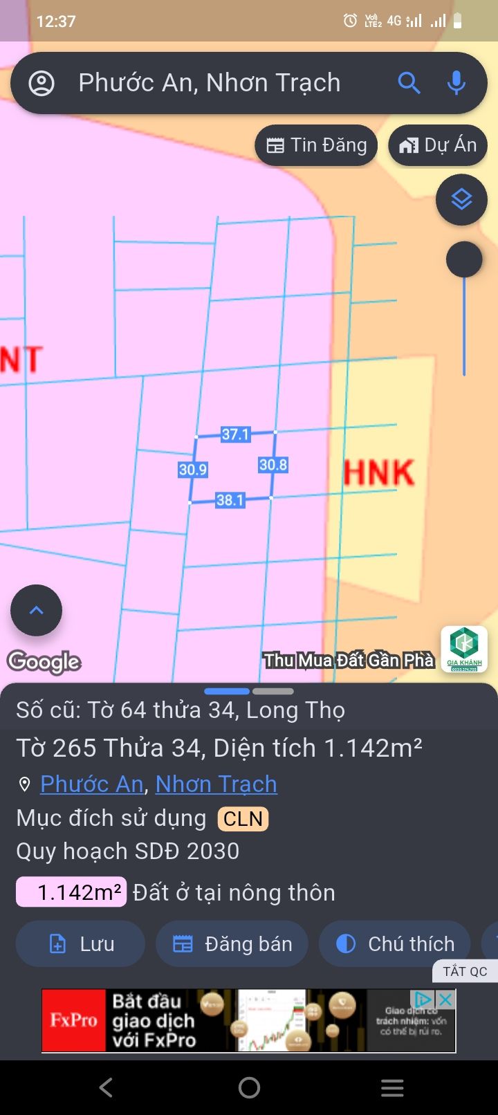 Đất nền 3600m² tại Long Thọ, Nhơn Trạch giá 3 tỷ - Đầu tư sinh lời ngay!