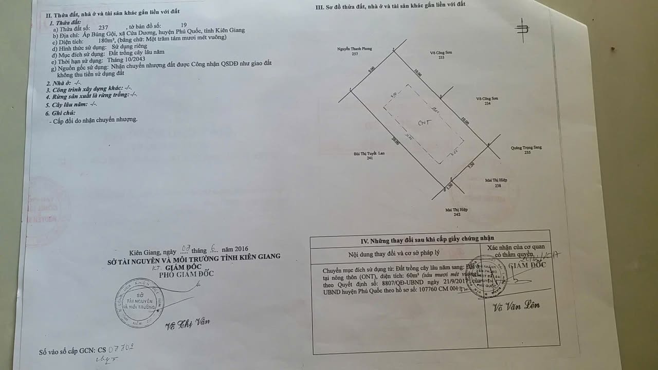 Đất nền Cửa Dương Phú Quốc 180m² - Sổ đỏ chính chủ, giá thỏa thuận!