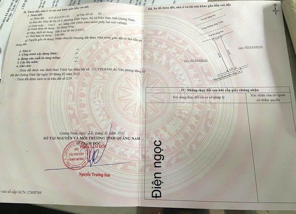 Đất nền Khu đô thị số 9 Điện Ngọc 110m² - Đầu tư sinh lời ngay!