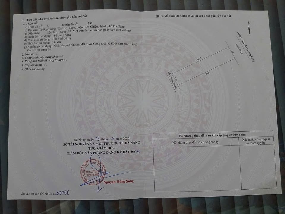 Đất mặt tiền 765 Nguyễn Lương Bằng, quận Liên Chiểu, 125m² - Vị trí đẹp kinh doanh sầm uất!