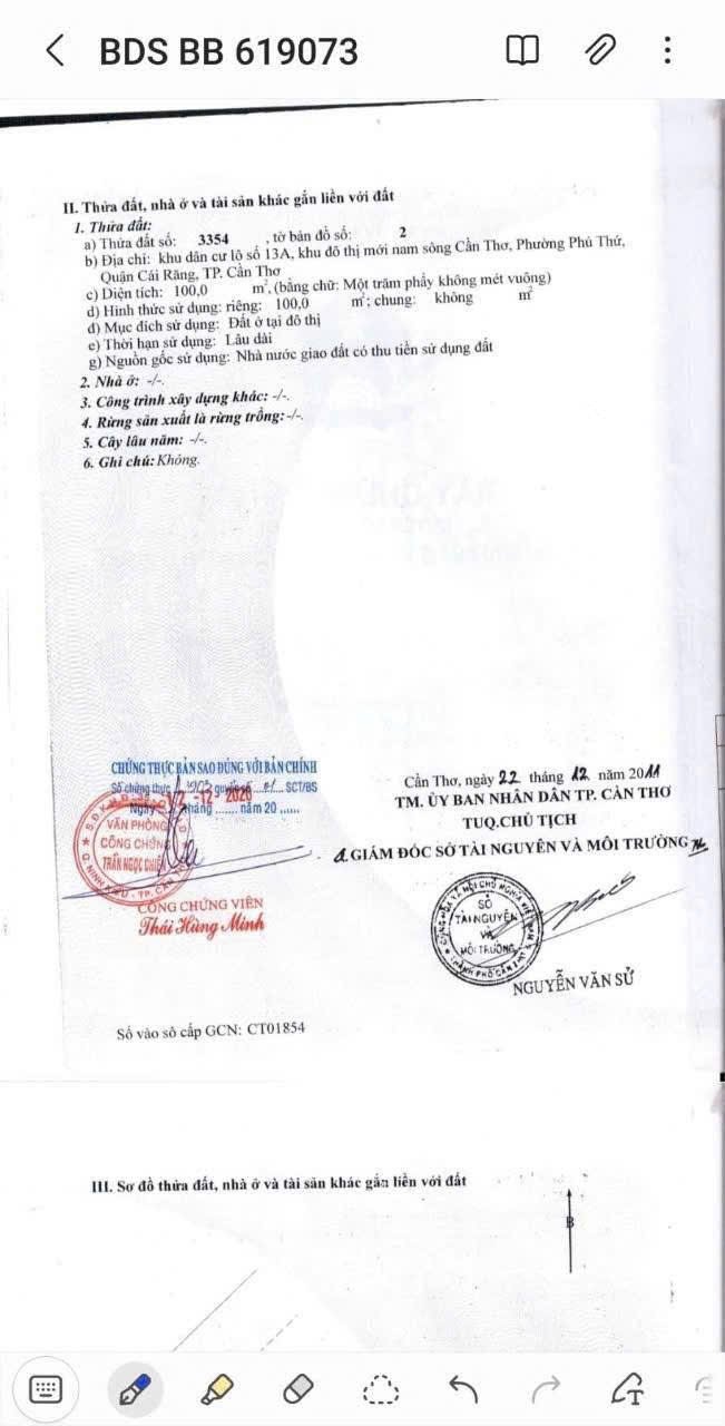 Đất nền KDC Thiên Lộc, Hưng Phú, Cần Thơ 100m² giá 2.3 tỷ - Sổ hồng chính chủ!