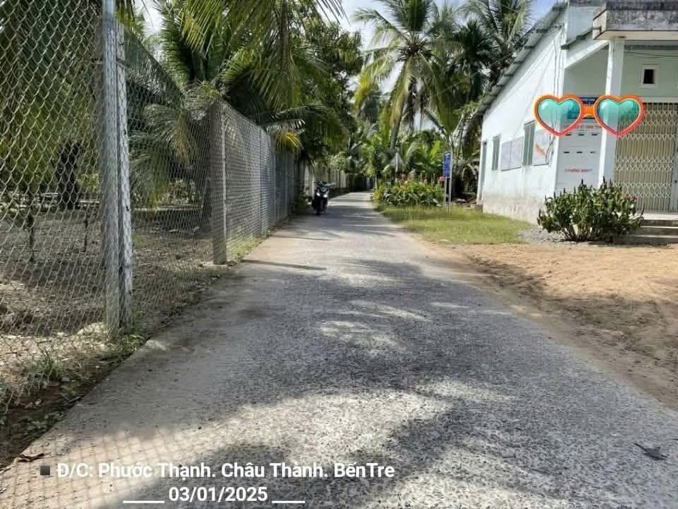 Đất nền Phú Tân Bến Tre 102m² giá 500 triệu - Sổ hồng riêng, pháp lý đầy đủ!