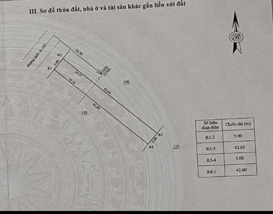 Đất nền mặt tiền Quốc lộ 19C, Tân Vinh 213m² - Cơ hội đầu tư hiếm có!