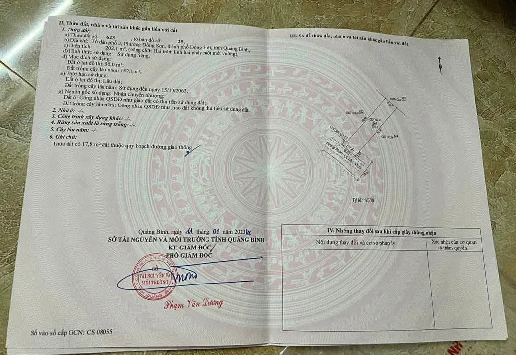 Đất nền mặt tiền Phạm Ngũ Lão Đồng Hới 201m² - Cơ hội đầu tư hiếm có!