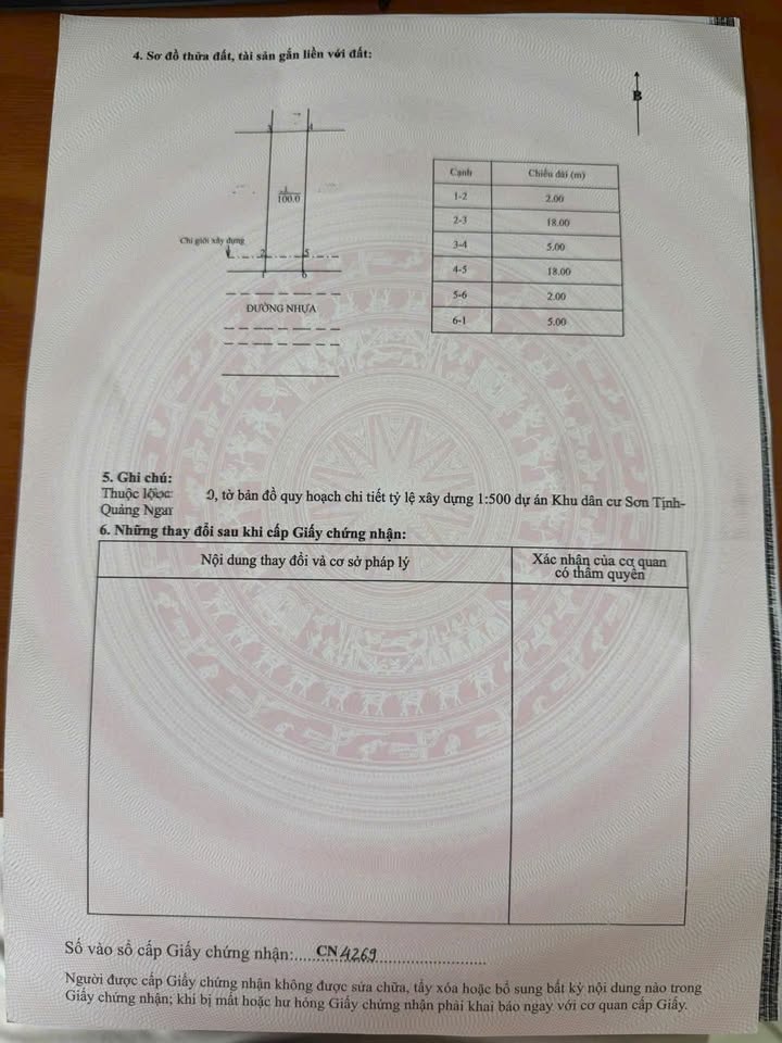 Lô đất KDC 577 Sơn Tịnh 100m² giá 1.8 tỷ - Đầu tư lý tưởng!