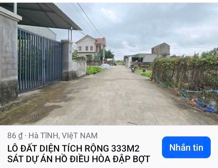 Đất nền TDP Tiền Tiến, Thạch Quý 333m² giá 4,xx tỷ - Cơ hội đầu tư tuyệt vời!