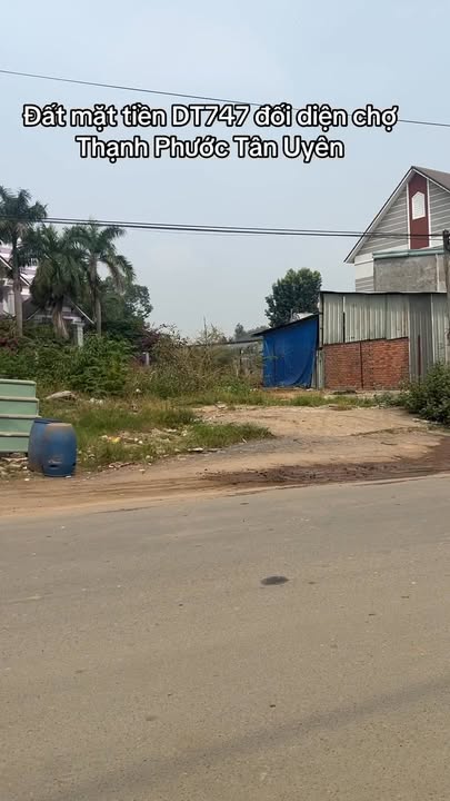 Đất mặt tiền ĐT 747, phường Thạnh Phước, TP Tân Uyên 592m² - Vị trí kinh doanh đắc địa!