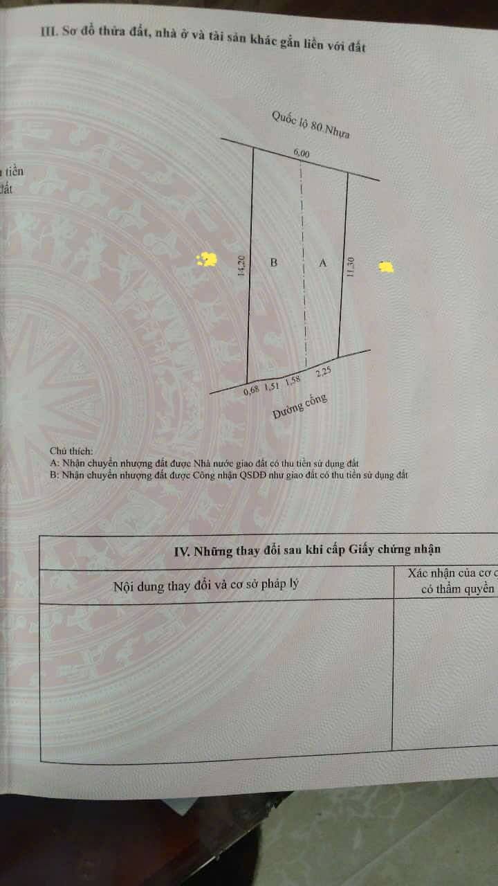 Đất mặt tiền Quốc lộ 80, Cái Tàu Hạ, 75m² - Vị trí vàng cho mọi ngành nghề!