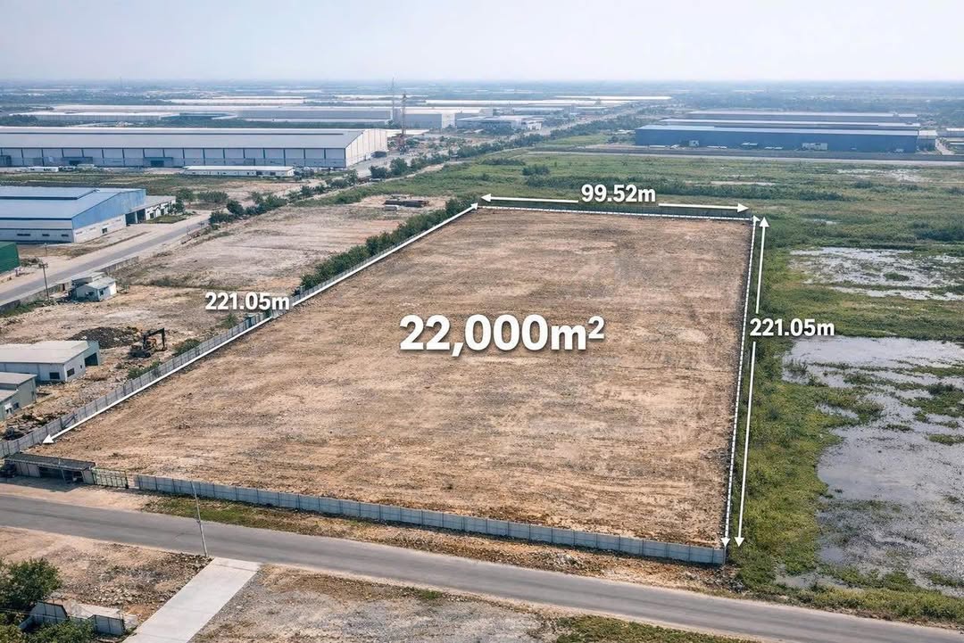 Đất Warehouse KCN IDICO Hựu Thạnh 22.000m² giá 158 USD/m² - Cơ hội đầu tư tốt!