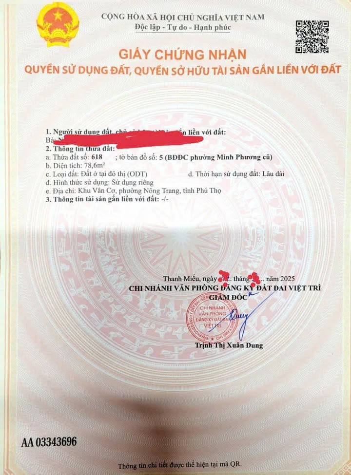 Đất nền Nông Trang, Việt Trì 76m² giá 2.9 tỷ - Đường thông 4 phía!